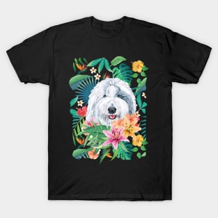 Tropical Old English Sheepdog T-Shirt